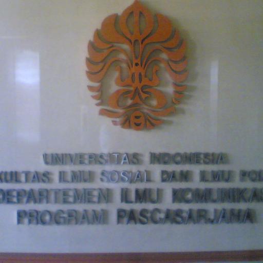 pascakomFISIPUI's profile picture. Program Pascasarjana Departemen Ilmu Komunikasi FISIP UI, Kampus UI Salemba : Gedung IASTH Lt. 6 Jl. Salemba Raya No. 4 JKT Pusat 10430, Telp. (021) 315 69 41