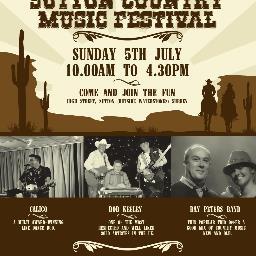 News about the FREE Country Music Festival in Sutton High Street on Sunday 5th July 2015 with live bands and entertainment.
