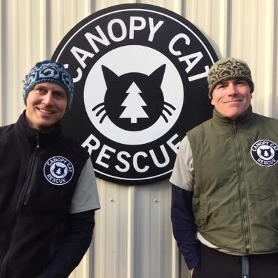 We rescue cats stuck in high places. Donation based. Our motto is - No cats left behind in trees!