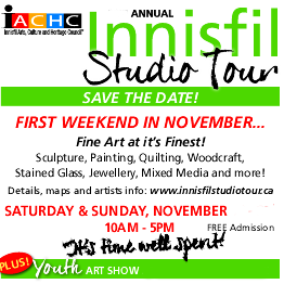 The Innisfil Studio Tour takes place the first weekend of November.