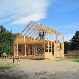 FirstDay Cottages are all wood do-it-yourself house kits designed specifically for owner builders.