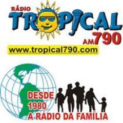 RÁDIO TROPICAL 790 AM - A RÁDIO DA FAMÍLIA!

31 ANOS - UMA VERDADEIRA ESCOLA DE PROFISSIONAIS!

OS MELHORES APRENDERAM AQUI!

CONHEÇA www.tropical790.com