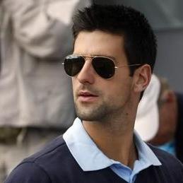 Novak Djokovic Short Straight Dark Brunette Hairstyle