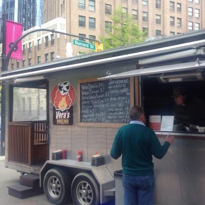 At the corner of West Hastings St. and Burrard St. Come on down to get Vancouver's Best Burger now on wheels!