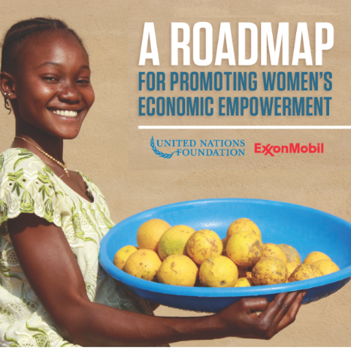 WomenEconRdmap's profile picture. @UNFoundation & @XOMFoundation joined forces for A Roadmap for Promoting Women’s Economic Empowerment, identifying the most effective interventions. #Roadmap