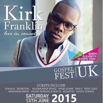 Multiple GRAMMY, Stellar & Dove Award winner Kirk Franklin Announces first London concert in years at Gospel Fest June 13th, Copper Box Arena.