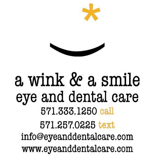 awinkandasmile_'s profile picture. a wink & a smile is a team dedicated to providing eye and dental care in one convenient place  to accommodate today's busy schedule - Text us: 571.257.0225!