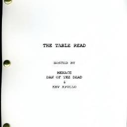 Hosted by @Menaceuk, @Danofthedead_ and @Kev_Apollo, #TheTableRead is a monthly Podcast dedicated to the celebration of present, past and future film.