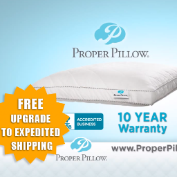 The Proper Pillow was designed for total comfort, total support and ease of use.