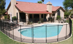 Pool Fence by Pool Guard is your solution for removable mesh safety pool fences to keep your swimming pool safe