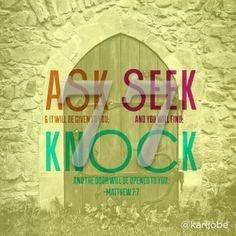 Come to http://t.co/jsjCxQoQQ5. For everyone who Asks receives; the one who Seeks finds; and to the one who Knocks, the door will be opened.