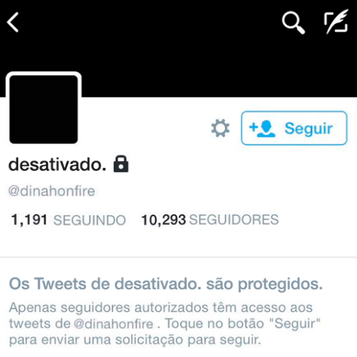 dinahonfirefdp's profile picture. FIZEMOS MAIS UMA MERDA DO TWITTER DESATIVAR. QUE NÃO VOLTE NUNCA MAIS
