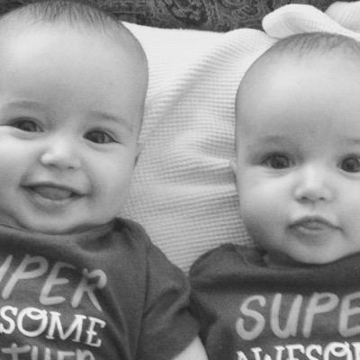 Identical twin boys. Having fun since day one.