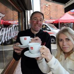 faustoscoffee's profile picture. Italian-style coffee bar, also serving home-baked cakes, Butlers chocolate and luxury fudge from Fudge Kitchen. Dogs most welcome!