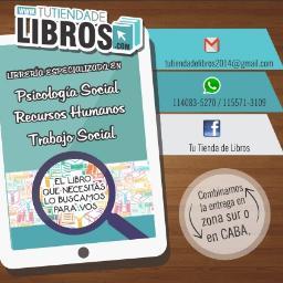 Somos una tienda especializada en libros de Psicologia Social, RRHH y Trabajo social, igual podes consultar sobre el texto que necesites, te lo conseguimos!!!!