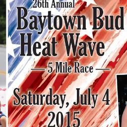 The Baytown Heat Wave (5 miler) is run mostly on flat, concrete / asphalt-surfaced streets through the southwestern section of Baytown.