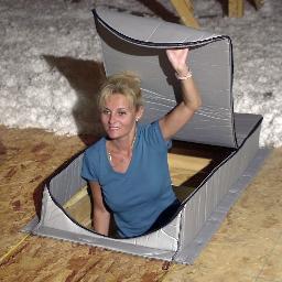 AtticTent's profile picture. The ultimate attic stair insulation cover that stops air infiltration, improves HVAC efficiency & Indoor Air Quality. The Attic Tent seals the attic access area