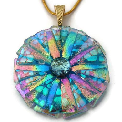 I am addicted to glass and love creating unique Dichroic Creations - WEARABLE ART