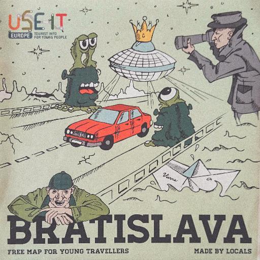 USE-IT Bratislava free map! Tourist information for young budget travelers visiting Bratislava