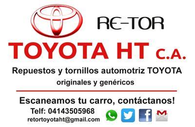Vental de respuestos TOYOTA, genuinos y genericos, urb fco de Miranda, Guanare, Portuguesa. frente a la ave. Simon Bolivar, diagonal a la pasarela, coming soon.