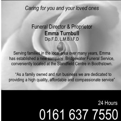 Bridgewater Funeral Service are a family owned and run Funeral Directors based in Boothstown, Worsley, Manchester.