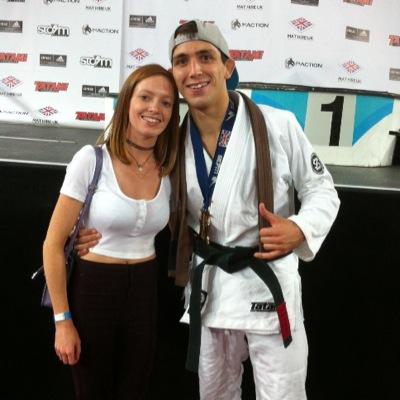 BJJ Black Belt under Chris Rees, full time competitor and coach. No Gi European Champion Pan No Gi Silver Medalist British Champion x 6 #1 Brown Feather No Gi