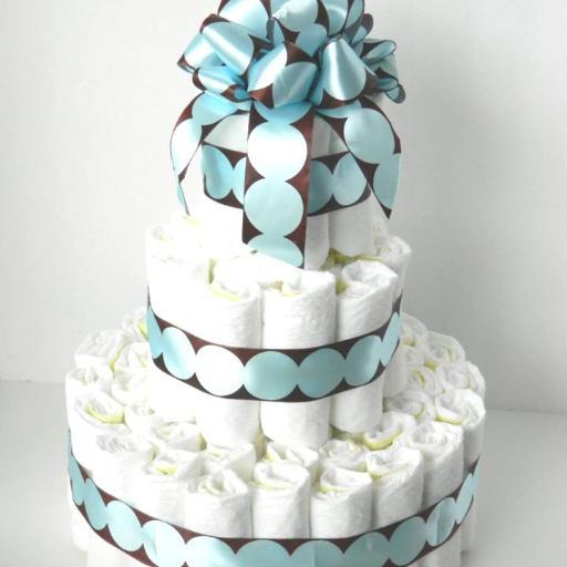 A Jazzy Diaper Cake is a cake made up of tiers using premium diapers such as Huggies and Pampers. It can be custom made to fit all your needs.