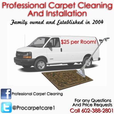 procarpetcare1's profile picture. •Get your carpet care scheduled today! • Call/Text - 602-388-2801 or email Procarpetcare10@gmail.com • Professional Carpet Cleaning (Arizona Residents Only)