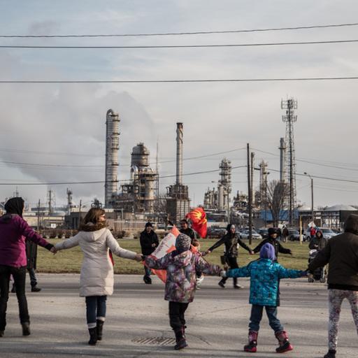 Aamjiwnaang & Sarnia Against Pipelines is a Indigenous grassroots collective bringing awareness to environmental racism in Canada's toxic Chemical Valley