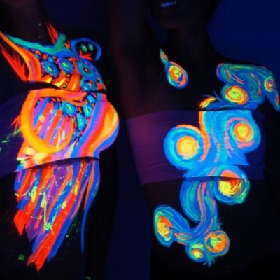 Neon Glow is a brand that sells UV Reacting Body Paint! Our paint is perfect for parties, clubbing, concerts, races, kids parties, and more!