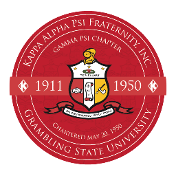 The gentlemen initiated into the Gamma Psi Chapter of Kappa Alpha Psi Fraternity, Inc. at Grambling State University.