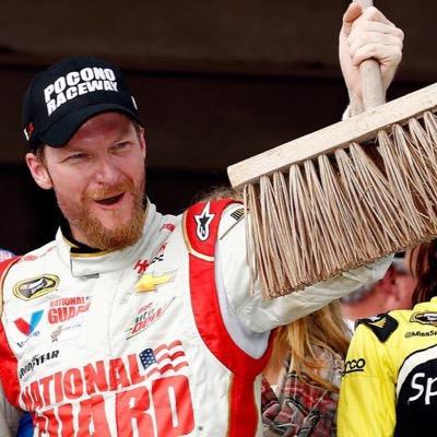 @DaleJr swept Pocono 2014!!!!! I love #nascar! Been to @poconoraceway @monstermile & @wgi... Where to next?! Go @DaleJr!!! #JrNation #DaleYeah