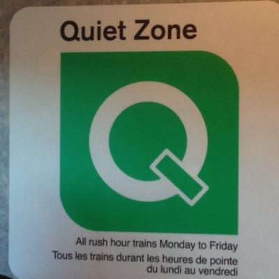 The Quiet Zone means Be Quiet. Go to lower level to talk or be loud.