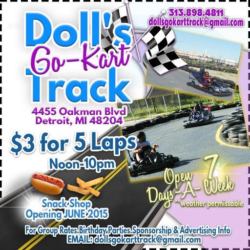 Family owned/operated Go-Kart Activity Track. We have been in business 30+ years. Birthday Parties,Event Hosting, & More Info EMAIL: dollgokarttrack@gmail.com