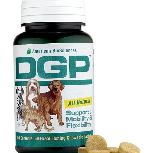 Since 1999 DGP has been helping dogs (and cats) live a healthy active life well into their golden years. DGP is a natural product from American BioSciences