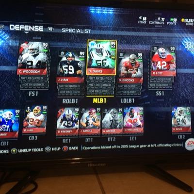 Selling my 99 overall team. I only accept Pay Pal. hmu now to reserve players will start selling very soon. I will not go first *XBOX 1*