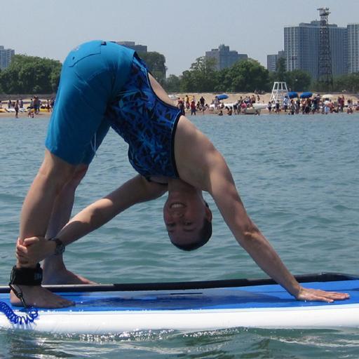 chicagosupyoga1's profile picture. Join Mary Lou for SUP Yoga every Sunday in Chicago. The paddleboard makes a perfect yoga mat, it's wide, stable and challenging -yet suitable for all levels.
