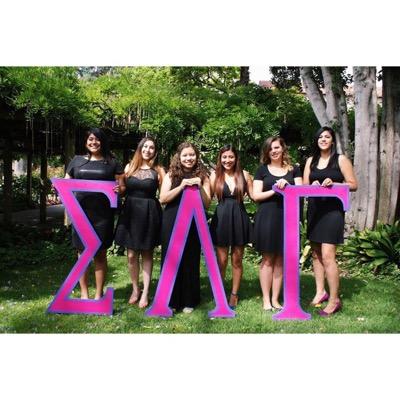 Proud sisters of the PAssionate Pi Alpha Chapter of Sigma Lambda Gamma National Sorority, Incorporated at Santa Clara University