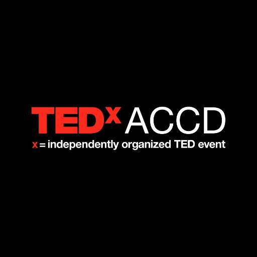 TEDx Art Center College of Design · x = independently organized TED event · Facebook + Instagram @TEDxACCD
