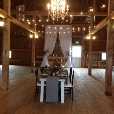 150 year old, cedar-shingled barn in rural New Brunswick for weddings and all other events