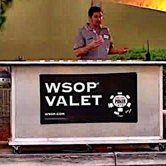 We don't take bribes for parking spots (unless you have money). Fan account for the WSOP valet.