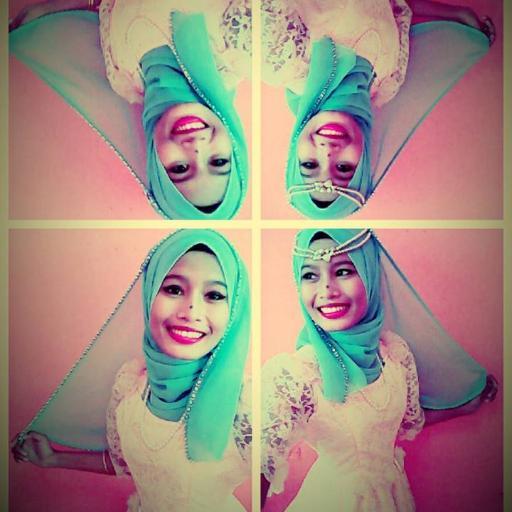 Continue to stand in the earth plain . Create your own happiness . It's me . NURSYAZWANI . I'm still me . ASSALAMUALAIKUM .