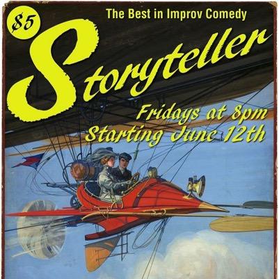 STORYTELLER is an improv comedy show at The Improv Shop in St. Louis.