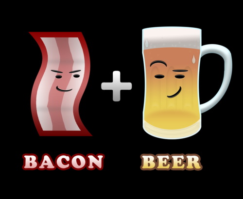 Because bacon and beer belong together.