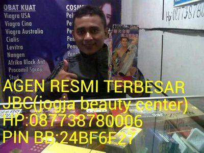 AGEN RESMI TERBESAR &TERPERCAYA
JBC ( JOGJA BEAUTY CENTER ) olshop
PINBB:7DAF5058 Hp:082133242502 Hp:087738780006
BERPUSAT DI DAERAH ISTIMEWA YOGYAKARTA