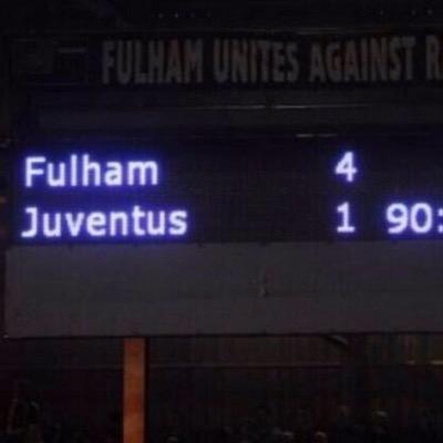 Ever hopeful and loyal Fulham supporter STH Hammy End