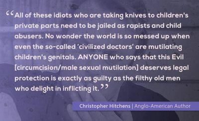 We are people who advocate for men's rights to keep their whole intact body. We advocate for men who wish to restore and men who are happy to