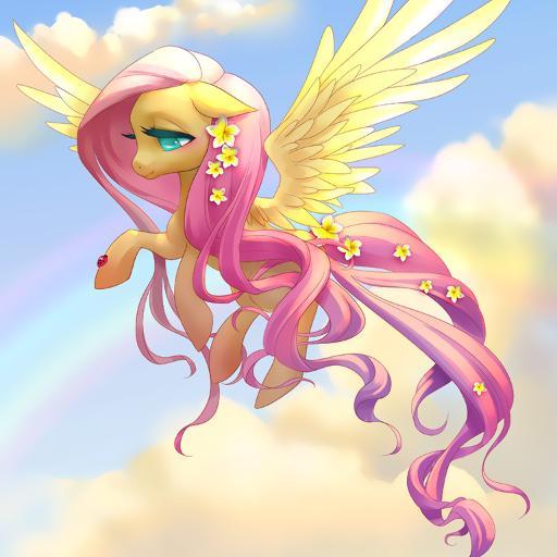 Bonjour ... Mon nom est Fluttershy et j'aime m'occuper des animaux à Ponyville ... Et j'aime beaucoup mes amies.. Twilight..Pinkie..Rarity..Rainbow.. AppleJack.