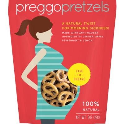 100% natural and delicious pretzels baked with simple but effective anti-nausea ingredients to help ease the quease of morning sickness!