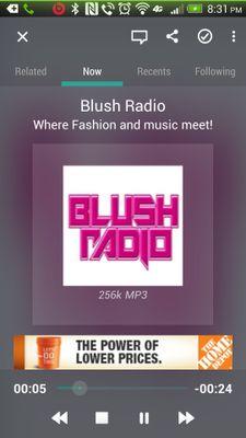 Blush radio is Where music and Fashion meets .Stay tuned relaunch in a few days.